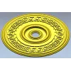 Athenian Medallion - STL 3D model rosette for CNC