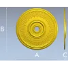 Athenian Medallion - STL 3D model rosette for CNC