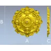 Классическая круглая розетка в высоком рельефе - STL модель для ЧПУ