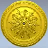 Потолочная розетка с акантовым мотивом - STL 3D модель для ЧПУ