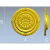 Розетка Ренессанс - stl модель для ЧПУ