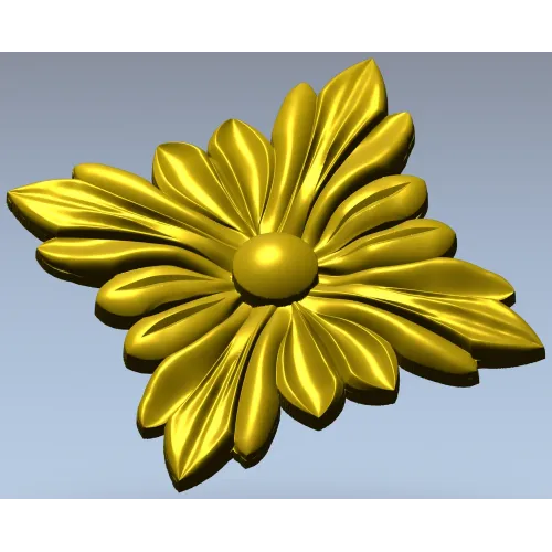 Розетка квадратная растительная - 3D модель STL для ЧПУ