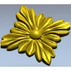 Розетка квадратная растительная - 3D модель STL для ЧПУ