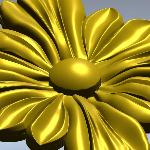 Розетка квадратная растительная - 3D модель STL для ЧПУ