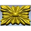 Розетка квадратная растительная - 3D модель STL для ЧПУ