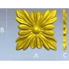 Розетка квадратная растительная - 3D модель STL для ЧПУ