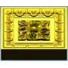 Square Floral Rosette STL for CNC Milling