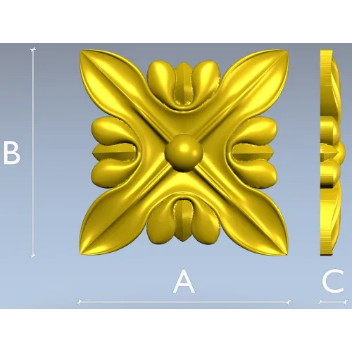 Verona Rosette - high-relief STL 3D model for CNC carving