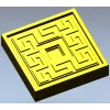 Meander Square Rosette STL