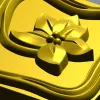 Square Floral Rosette - STL 3D Model for CNC