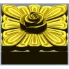Square Rose Rosette STL for CNC
