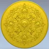 Rococo Cherub Ceiling Rosette STL Model for CNC