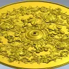 Rococo Cherub Ceiling Rosette STL Model for CNC