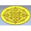 Rococo Cherub Ceiling Rosette STL Model for CNC