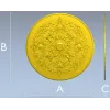 Rococo Cherub Ceiling Rosette STL Model for CNC