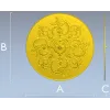 Ornate Rococo Round Rosette STL for CNC