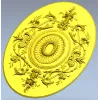 Овальная декоративная розетка - 3D модель STL для ЧПУ