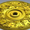 Regal Floral Ceiling Rosette - STL 3D Model for CNC