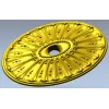 Oval Sunburst Rosette STL for CNC milling