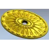 Oval Sunburst Rosette STL for CNC milling
