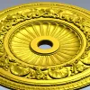 Aurelia Ceiling Rosette - 3D STL Model for CNC