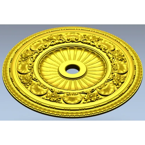 Aurelia Ceiling Rosette - 3D STL Model for CNC