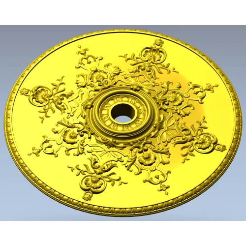 Розетка Барочный медальон - 3D модель STL для ЧПУ