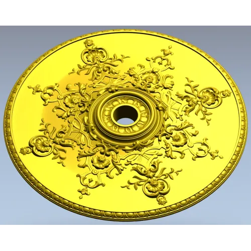Розетка Барочный медальон - 3D модель STL для ЧПУ