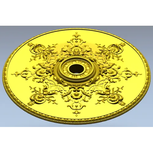 Розетка Барочный медальон - 3D модель STL для ЧПУ