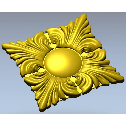 Classic Acanthus Rosette STL for CNC Milling
