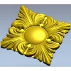 Classic Acanthus Rosette STL for CNC Milling