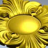 Classic Acanthus Rosette STL for CNC Milling