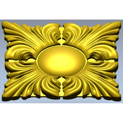 Classic Acanthus Rosette STL for CNC Milling