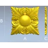 Classic Acanthus Rosette STL for CNC Milling