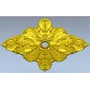 Ромбовидная декоративная розетка - 3D модель STL для ЧПУ