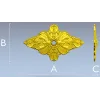 Ромбовидная декоративная розетка - 3D модель STL для ЧПУ