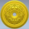 Ornamental Acanthus Ceiling Rosette STL for CNC
