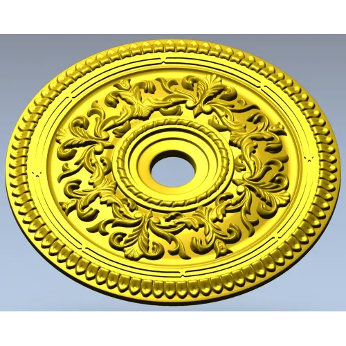 Ornamental Acanthus Ceiling Rosette STL for CNC