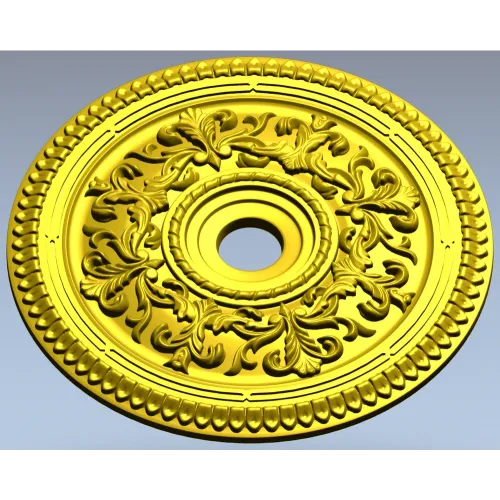 Ornamental Acanthus Ceiling Rosette STL for CNC