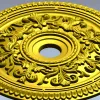 Ornamental Acanthus Ceiling Rosette STL for CNC