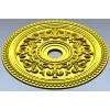 Ornamental Acanthus Ceiling Rosette STL for CNC