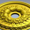 Ornamental Floral Ceiling Rosette STL for CNC