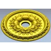 Ornamental Floral Ceiling Rosette STL for CNC