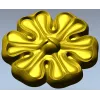 Розетка "Лотос" - декоративная 3D модель для ЧПУ в формате STL