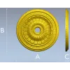 Потолочная розетка классическая в формате STL для ЧПУ