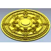 Baroque Floral Ceiling Rosette - STL 3D Model for CNC