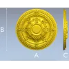 Baroque Floral Ceiling Rosette - STL 3D Model for CNC