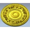 Floral Laurel Rosette - STL 3D model for CNC