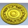 Floral Laurel Rosette - STL 3D model for CNC