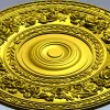 Floral Laurel Rosette - STL 3D model for CNC
